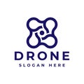 Modern drone photography logo design