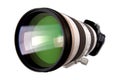 Modern dslr digital camera with big lens Royalty Free Stock Photo