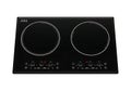 Modern dual ceramic electric induction cooktop with digital control panel Royalty Free Stock Photo