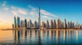 modern dubai buildings Royalty Free Stock Photo