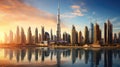 modern dubai buildings Royalty Free Stock Photo