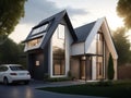 Modern duplex house design.