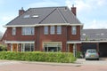 Modern Dutch family home in the Eempolder, Netherlands Royalty Free Stock Photo