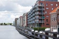 The modern dutch houses of Zaandam, Netherlands