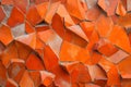Abstract Orange and Peach Low Poly Geometric Texture Background with Faceted Shapes Royalty Free Stock Photo