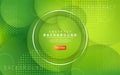 Modern dynamic gradient green background with abstract shape composition