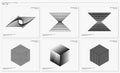 Modern dynamic grid lines abstract logo vector. Motion grid line design set.