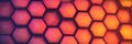This is a vibrant hexagonal pattern background suitable for modern and dynamic designs Royalty Free Stock Photo