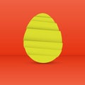 Modern easter egg graphic element