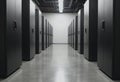 Modern edge computing datacenter featuring distributed processing nodes Royalty Free Stock Photo