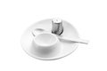 Modern egg cup set Royalty Free Stock Photo
