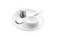 Modern egg cup set Royalty Free Stock Photo