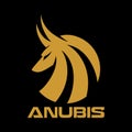 Modern Egyptian god Anubis logo.