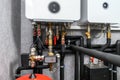 Modern electric boiler room in the house Royalty Free Stock Photo