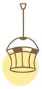 Modern electric chandelier, icon