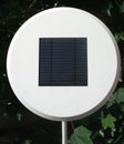 Modern electric lamp in the garden with alternative solar energy, Netherlands