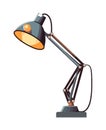 Modern electric lamp design, metal decoration Royalty Free Stock Photo