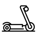 Modern electric scooter icon, outline style Royalty Free Stock Photo