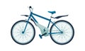 Modern Electro Bike, Personal Eco Friendly City Transport Vector Illustration