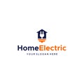 modern Electrohome electric house logo design