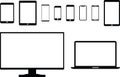 Modern Electronic Devices Icons