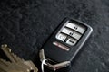 Modern Electronic Smart Key for Car on Dark Background Royalty Free Stock Photo