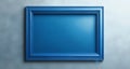 Modern elegance - A minimalist blue frame