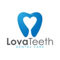 Modern elegant dental logo