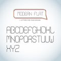 Modern Elegant light font, alphabet letters design. Isolated illustrations