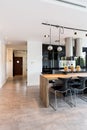 Modern, elegant open kitchen area