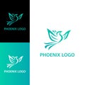 Modern Elegant Phoenix Flying Beautiful Logo Design Concept For Your Company