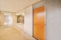 Modern elevator in apartment building hall