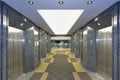 Modern elevator lobby Royalty Free Stock Photo