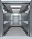 Modern elevator with opened doors Royalty Free Stock Photo