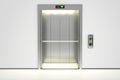 Modern elevator with opened doors, 3D rendering Royalty Free Stock Photo