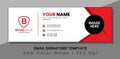 Modern Email Signature. Professional, Vector, Abstract, Modern, and Creative Business Email Signature Template Design.