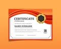 Modern employee of the month achievement award certificate template design