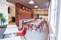 A modern empty canteen in an office building Royalty Free Stock Photo