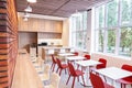 A modern empty canteen in an office building Royalty Free Stock Photo
