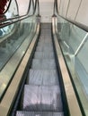 Modern Empty Escalator in Urban Mall Royalty Free Stock Photo