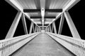 Modern empty foot bridge Royalty Free Stock Photo