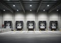 Modern Warehouse Loading Docks and Logistics Hub Royalty Free Stock Photo