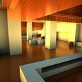 Modern empty lounge