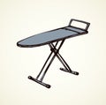 Ironing board. Vector drawing