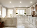 Modern English Classic Style Kitchen Royalty Free Stock Photo