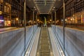 Modern entrance to the new underground bicycle parking in front of Central Station in Maastricht Royalty Free Stock Photo