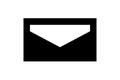 Modern envelope icon. Mail Symbol. Vector illustration isolated on white background. EPS 10 Royalty Free Stock Photo