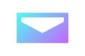 Modern envelope icon. Mail Symbol. Vector illustration isolated on white background. EPS 10 Royalty Free Stock Photo