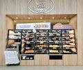 Modern equipment for freshly baked bread products for the convenience of buyers in Lidl supermarket