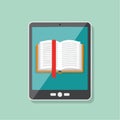 Modern EReading on a Digital Tablet Device Royalty Free Stock Photo